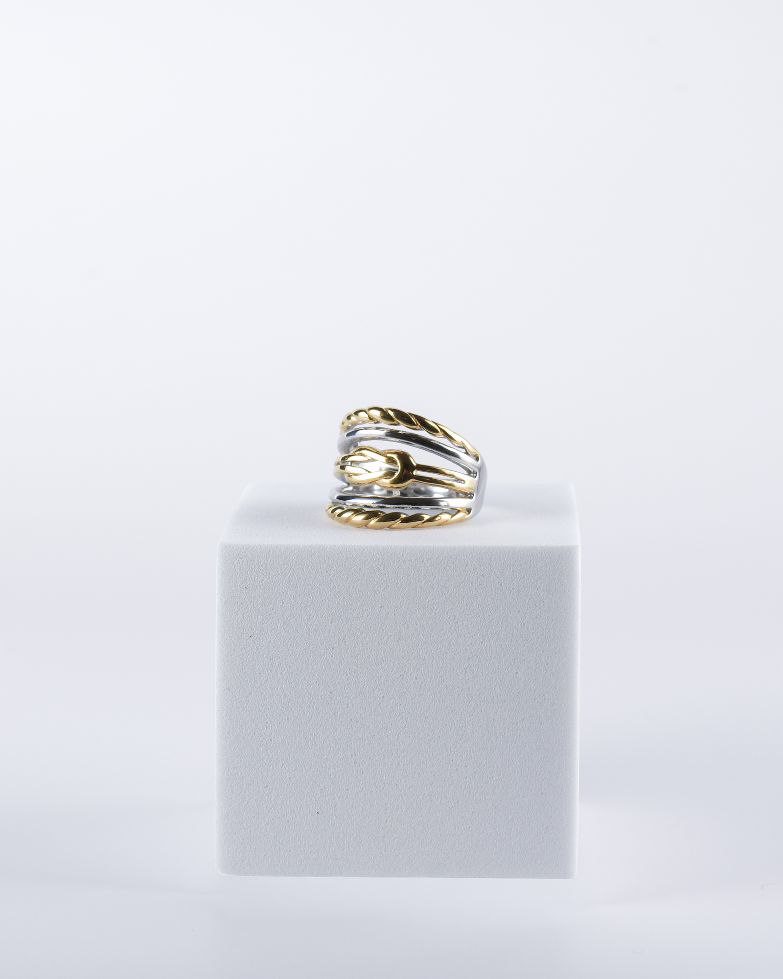 Bague Torsadée Bicolore