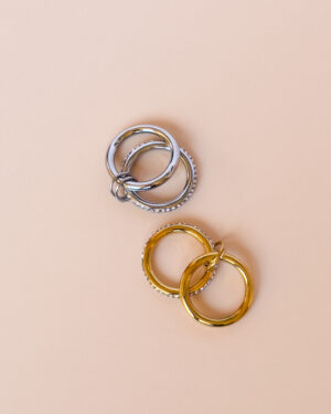 Bague Duo Galaxie
